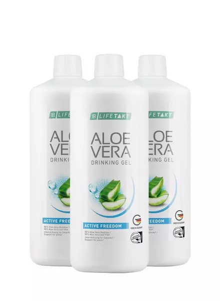 Gel bebible de Aloe Vera Active Freedom – Movilidad y energía x3