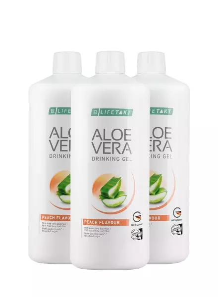 Gel bebible de Aloe Vera Melocotón – Frescura y Bienestar Natural x3