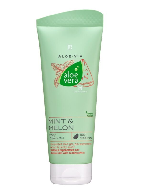 Gel Crema Corporal Aloe Vera Menta Melón Refrescante Suavizante