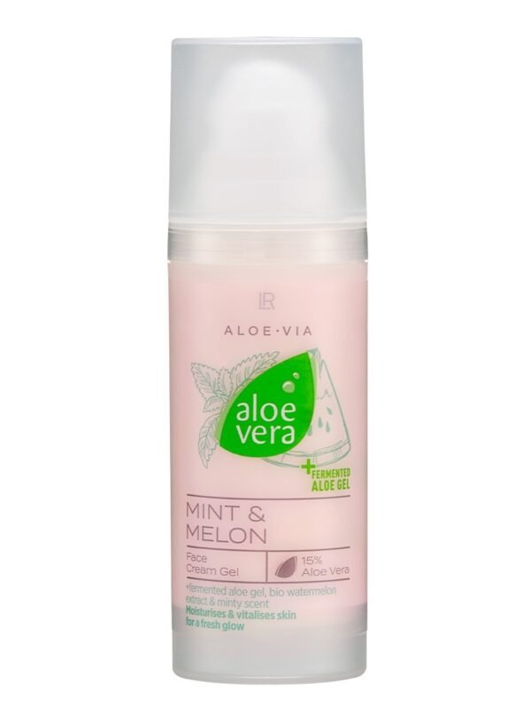 Gel Crema Facial Aloe Vera Menta Melón Ligero Refrescante