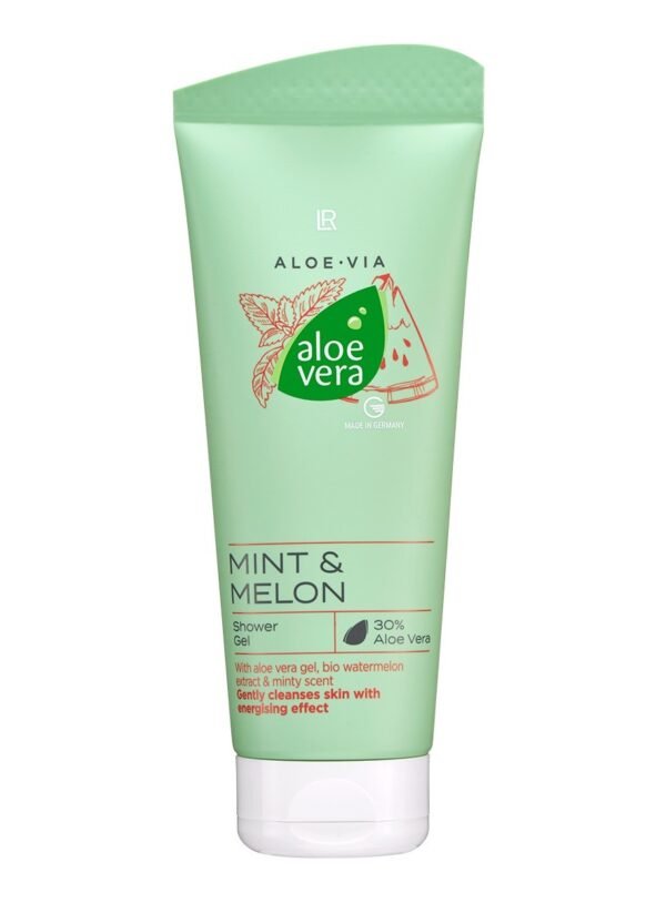 Gel de Ducha Aloe Vera Menta Melón Suave Refrescante Limpiador