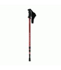 BASTON TREKKING ALUMINIO 4 TRAMOS ROJO