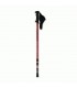 BASTON TREKKING ALUMINIO 4 TRAMOS ROJO