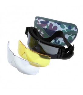 GAFA DE PROTECCION CON LENTES INTERCAMBIABLES Y FUNDA