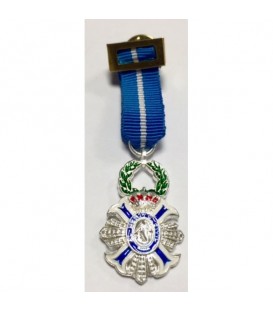 MEDALLA MINI CRUZ MERITO CIVIL PLATA