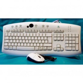 Teclado + Ratón óptico conexión PS2 Deluxe Logitec