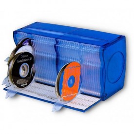 Archivador CD-DVDs mueble plástico 80 discos CP-80