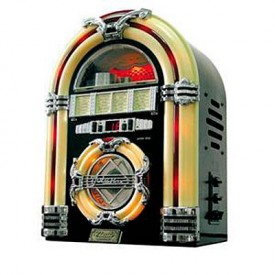 Receptor radio clásico con reproductor CD Jukebox Daklin CL-105
