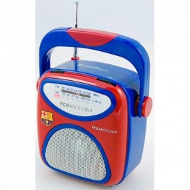 Receptor de radio analógico con altavoz Barcelona F.C.