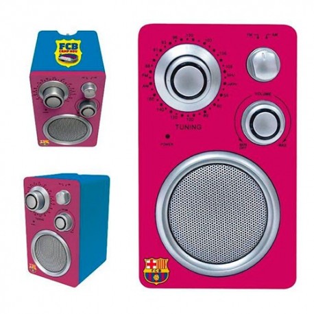 Receptor de radio analógico con altavoz Barcelona F.C.