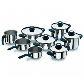 Batería cocina 8 piezas Venus Negra de Lacor