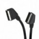 1-EuroM a 1-EuroM 1,5 mts. 21 PINs Standard Negro 2-0750