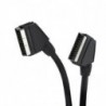 1-EuroM a 1-EuroM 1,5 mts. 21 PINs Standard Negro 2-0750