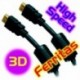 Conexión HDMI 3 mts. 2.0 macho-macho Especial 3D Pines dorados HQ Full HD 1080p 2-1282