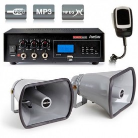 Equipo completo megafonía para coche Fonestar PEM-73