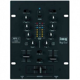 Mesa de mezclas 2 canales estéreo Stage-Line MPX-1BK