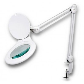 Lampara 48 LED 4 Watios Luz blanca Brazo articulado Lupa de 5 dioptrias Original VELLEMAN VTLLAMP2W