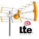 Antena TV TDT UHF digital HD filtro LTE 4G Surmedia SMT-80LTE