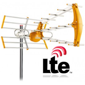 Antena TV UHF digital con filtro LTE 4G Surmedia SMT-80LTE