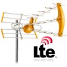 Antena TV TDT UHF digital HD filtro LTE 4G Surmedia SMT-80LTE