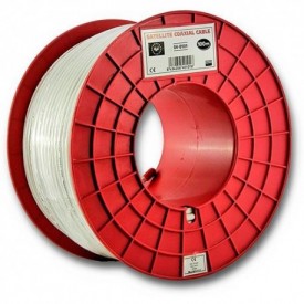 ROLLO 100m CABLE COAXIAL TV SAT 100% COBRE PURO (CU) MUY BUENA CALIDAD