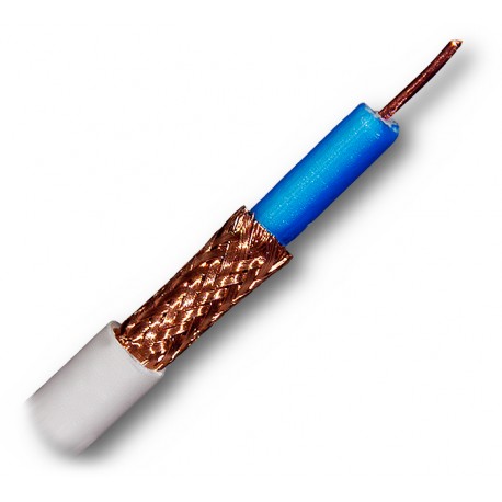 ROLLO 100m CABLE COAXIAL TV SAT 100% COBRE CU EXCELENTE CALIDAD SMC200