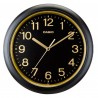Reloj de pared redondo negro Casio IQ-59-1D