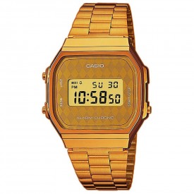 Reloj de pulsera digital dorado Casio A168WG-9B