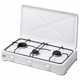 Cocina a gas esmaltada de 3 fuegos EDM