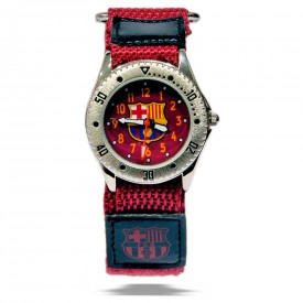 Reloj de pulsera analógico cadete velcro Barcelona F.C.