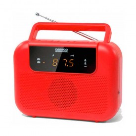 Receptor de radio digital Daewoo DRP-27R rojo