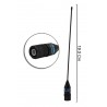 Antena walkie bibanda BNC cola de ratón Diamond RH519
