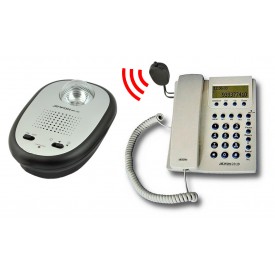 Timbre telefónico supletorio inalámbrico con sonido y luz Jetfon WR-125
