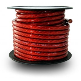 CABLE BATERIA 33mm2 COBRE PURO 100% LIBRE OXIGENO COLOR ROJO