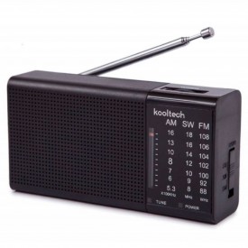 Receptor de radio analógico con altavoz Kooltech CPR-134