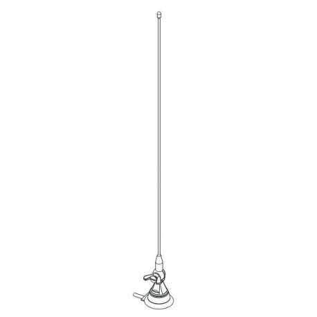 Antena VHF móvil 1/4 onda Televés 6632 completa