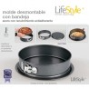 Molde desmontable 24 cms redondo antiadherente con bandeja LifeStyle