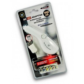 Convertidor 12V multitensión 1800mA mechero EDC 6-0230