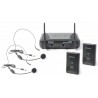 Pareja de micrófonos inalámbricos de diadema Skytec 179.178 STWM712H