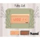 Despertador tipo madera rectangular digital LED Sami LD10406
