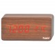 Despertador tipo madera rectangular digital LED Sami LD10406