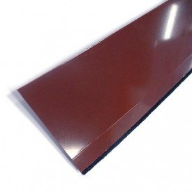 Burlete 1 metro flexible marrón con fieltro para puertas