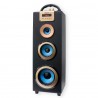Torre 3 altavoces reproductor MP3 azul Go-Rock GR-05