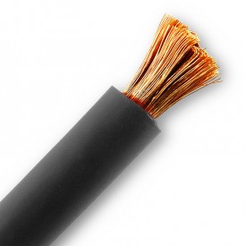 CABLE ARRANQUE BATERIA AWG5 16mm2 NEGRO 100% COBRE LIBRE OXIGENO OFC