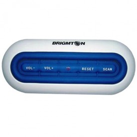 Receptor de radio a pilas para baño/ducha Brigmton BT-41