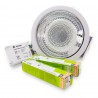 Kit downlight blanco 2 bombillas 26W bajo consumo E-27