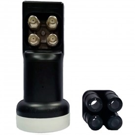 LNB universal para 4 usuarios nivel de ruido 0,1dB Hisattel HI-U4.1Z