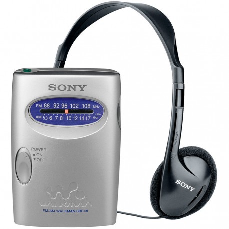 Receptor de radio analógico AM-FM estéreo Sony SRF-59