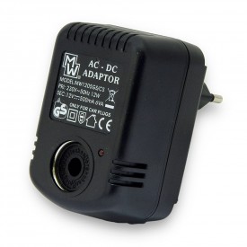 Alimentador no estabilizado con toma mechero 12V 500mA MW 890274