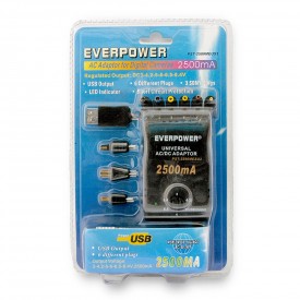 Alimentador estabilizado electrónico 3-4,5-5-6-6,5-8,4V 2,5A Everpower PST-2500M